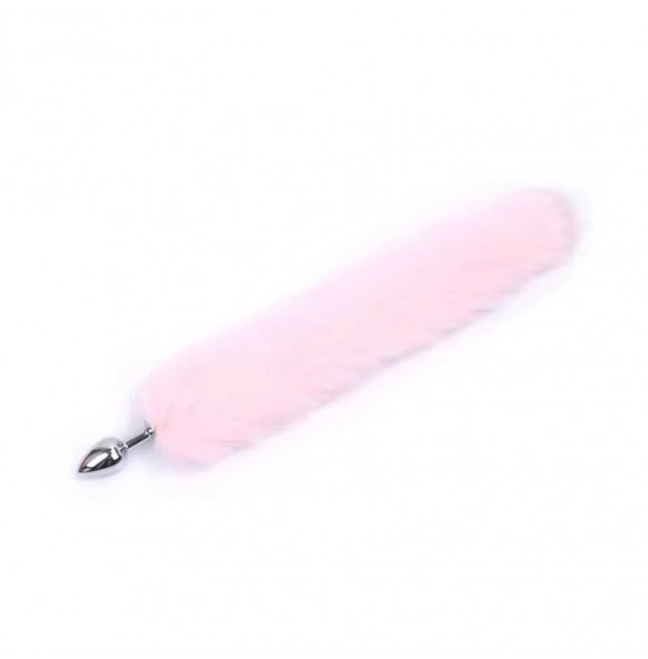 Fox Tail Metal Anal Plug (Pink)
